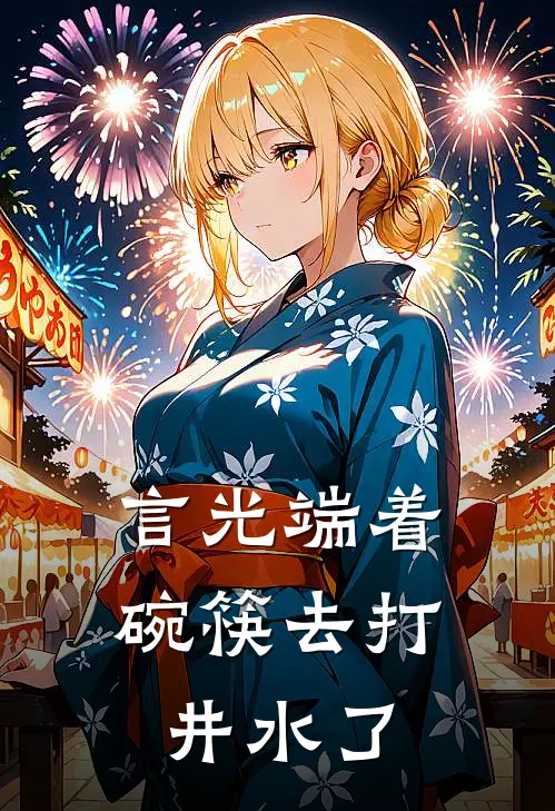 言光端着碗筷去打井水了