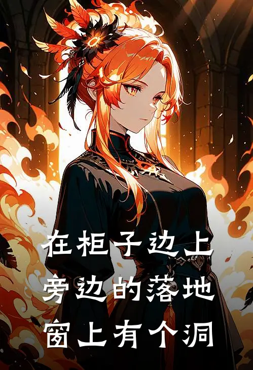 在柜子边上旁边的落地窗上有个洞