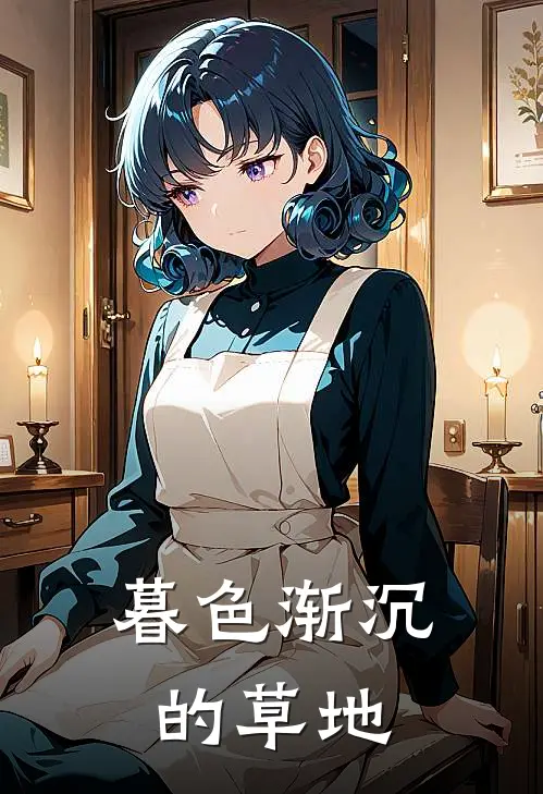 暮色渐沉的草地
