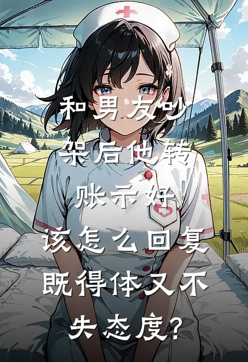 和男友吵架后他转账示好,该怎么回复既得体又不失态度?