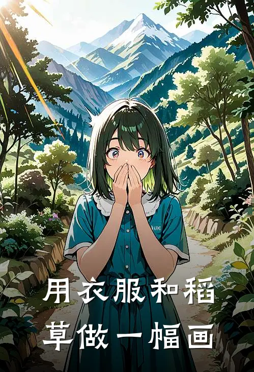 用衣服和稻草做一幅画