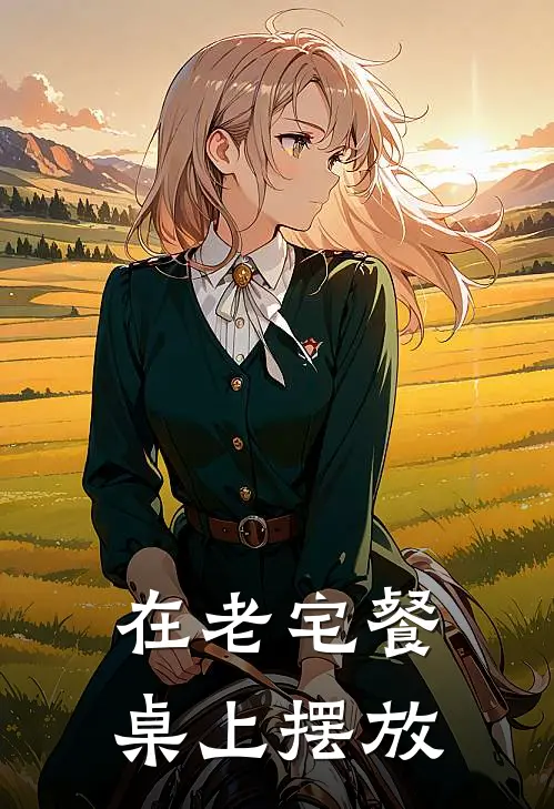 在老宅餐桌上摆放