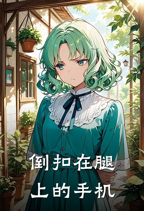 倒扣在腿上的手机