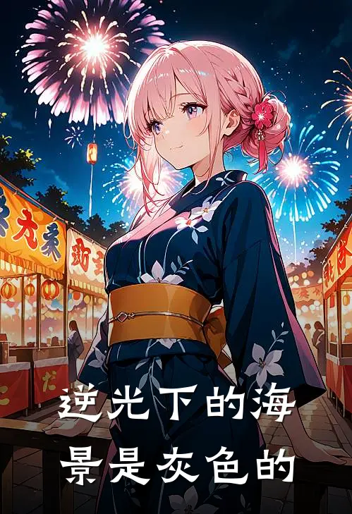 逆光下的海景是灰色的